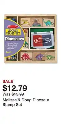 Kohl's Melissa & Doug Dinosaur Stamp Set offer
