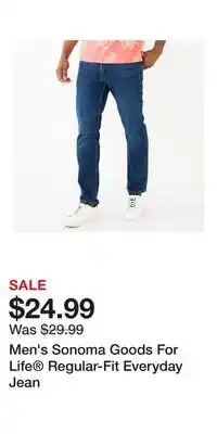 Kohl's Men's Sonoma Goods For Life Regular-Fit Everyday Jean offer
