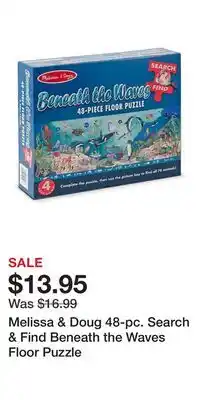 Kohl's Melissa & Doug 48-pc. Search & Find Beneath the Waves Floor Puzzle offer