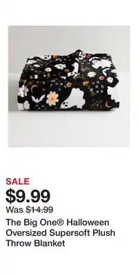 Kohl's The Big One Halloween Oversized Supersoft Plush Throw Blanket offer