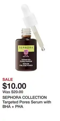 Kohl's SEPHORA COLLECTION Targeted Pores Serum with BHA + PHA offer