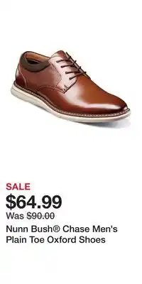 Kohl's Nunn Bush Chase Men's Plain Toe Oxford Shoes offer