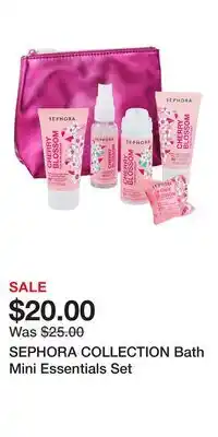 Kohl's SEPHORA COLLECTION Bath Mini Essentials Set offer
