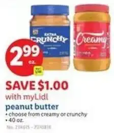 Lidl Peanut butter offer