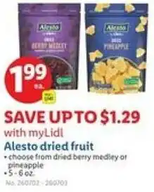 Lidl Alesto dried fruit offer