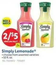 Lidl Simply Lemonade offer