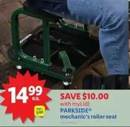 Lidl Parkside mechanic's roller seat offer