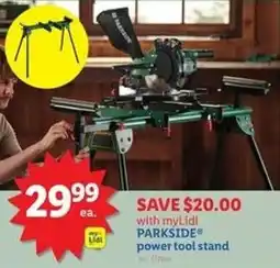 Lidl Parkside power tool stand offer