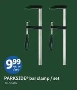 Lidl Parkside bar clamp/set offer