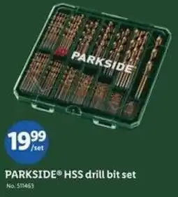 Lidl Parkside hss drill bit set offer