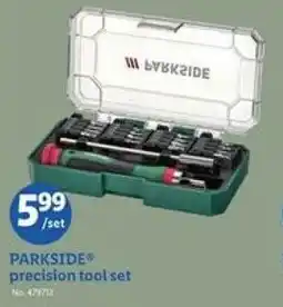 Lidl Parkside precision tool set offer