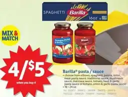 Lidl Barilla pasta/sauce offer