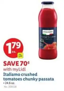 Lidl Italiamo crushed tomatoes chunky passata offer