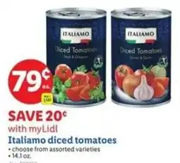 Lidl Italiamo diced tomatoes offer