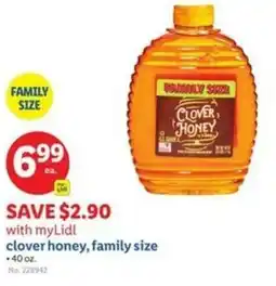 Lidl Clover honey, family size offer