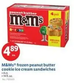 Lidl M&Ms frozen peanut butter cookie ice cream sandwiches offer