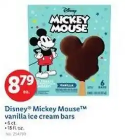 Lidl Disney Mickey Mouse™ vanilla ice cream bars offer