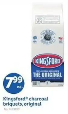Lidl Kingsford charcoal briquets, original offer