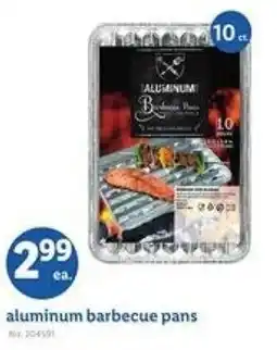 Lidl Aluminum barbecue pans offer