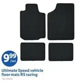 Lidl Ultimate Speed vehicle floor mats RS racing offer