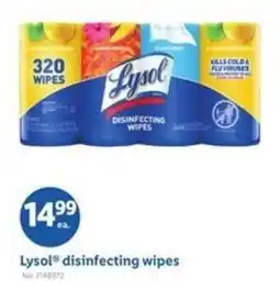 Lidl Lysol disinfecting wipes offer