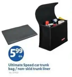 Lidl Ultimate Speed car trunk bag/non-skid trunk liner offer