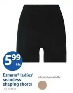 Lidl Esmara ladies' seamless shaping shorts offer