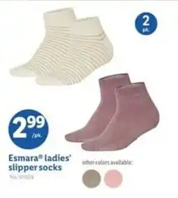 Lidl Esmara ladies' slipper socks offer