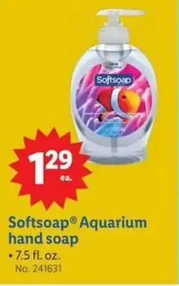 Lidl Softsoap Aquarium hand soap offer