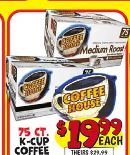 Ollie's 75 CT. K-CUP COFFEE offer