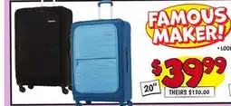 Ollie's FAMOUS MAKER! 20 OASIS SOFTSIDE CARRY-ON LUGGAGE offer