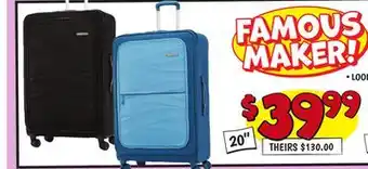 Ollie's FAMOUS MAKER! 20 OASIS SOFTSIDE CARRY-ON LUGGAGE offer