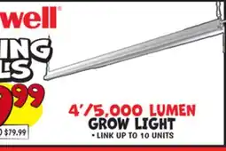 Ollie's Honeywell 4'/5, 000 LUMEN GROW LIGHT offer