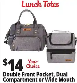 Ocean State Job Lot Double Front Pocket, Dual Compartment or Wide Mouth offer