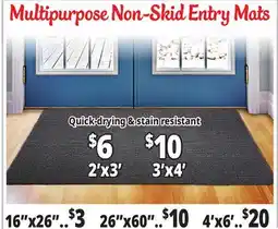 Ocean State Job Lot No-Skid Entry Mats offer