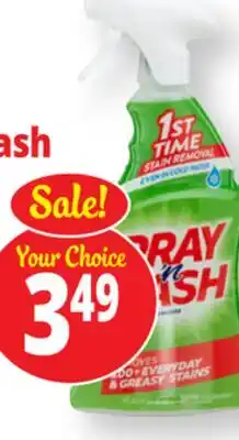 Ocean State Job Lot Spray 'n Wash Laundry Stain Remover offer