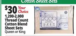 Ocean State Job Lot 1,200-2,000 Thread Count Cotton Blend offer