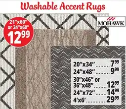 Ocean State Job Lot Washable Accent Rugs offer