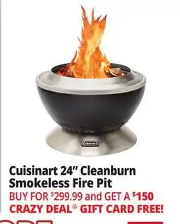 Ocean State Job Lot Cuisinart 24 Cleanburn Smokeless Fire Pit offer