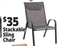 Ocean State Job Lot Steel Stacking Sling Chair offer