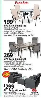 Ocean State Job Lot 5 pc Patio Dining Set offer