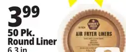 Ocean State Job Lot Baker's Choice Round Air Fryer Liners 50 Count offer