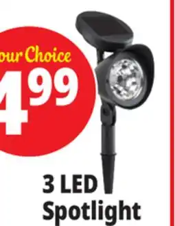 Ocean State Job Lot Outdoor Living Accents Solar LED Spotlight 12.5 offer