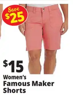 Ocean State Job Lot Women's Famous Maker Shorts offer