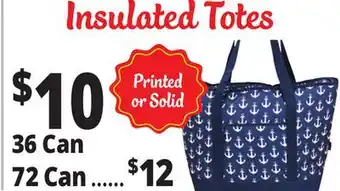Ocean State Job Lot Insulated Totes offer