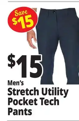 Ocean State Job Lot Men's Stretch Utility Pocket Tech Pants offer