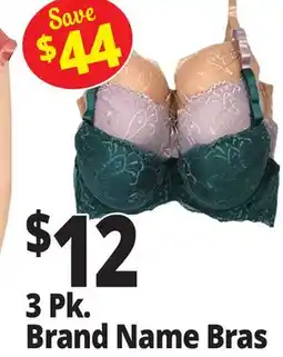 Ocean State Job Lot 3 Pk. Brand Name Bras offer