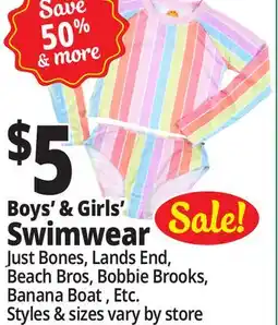 Ocean State Job Lot Boy's & Girls' Swimwear offer