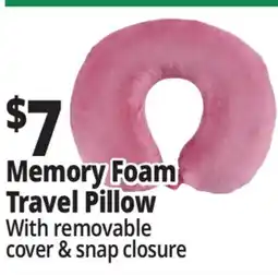 Ocean State Job Lot Memory Foam Travel Pillow offer