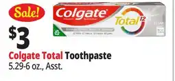 Ocean State Job Lot Colgate Total Toothpaste offer